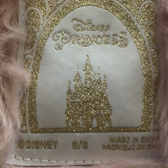 NEW DISNEY PRINCESS GIRL’S HOLIDAY FUR COAT JACKET BOLERO BLUSH BABY PINK BARBIE - Picture 7 of 15